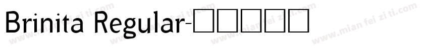 Brinita Regular字体转换